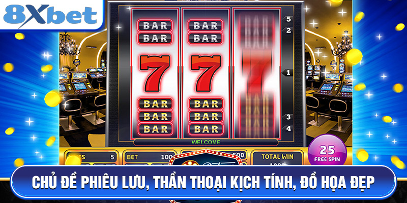 JILI điện tử với nhiều chủ đề phiêu lưu, thần thoại kịch tính, đồ họa đẹp